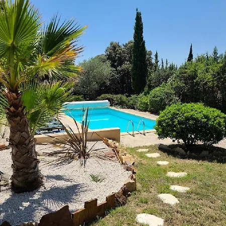 Vila Magnifique Piscine Clim Vue Dominante 6 Couchages