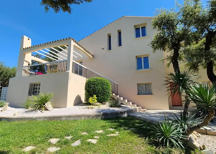 Vila Magnifique Piscine Clim Vue Dominante 6 Couchages